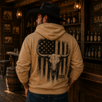 Skull Hoodie Tan Unisex