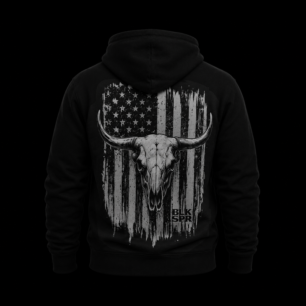 Skull Hoodie Black Unisex