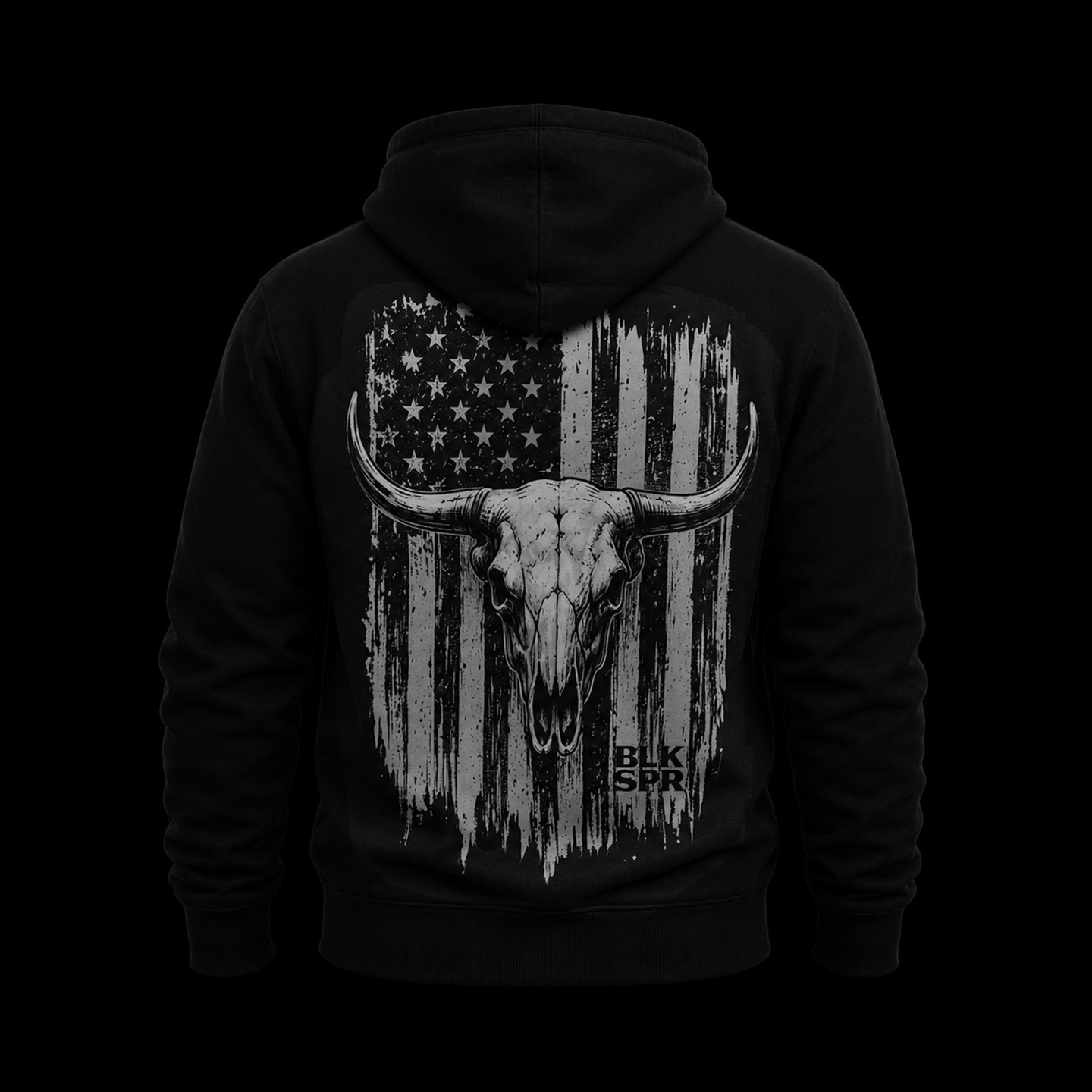 Skull Hoodie Black Unisex