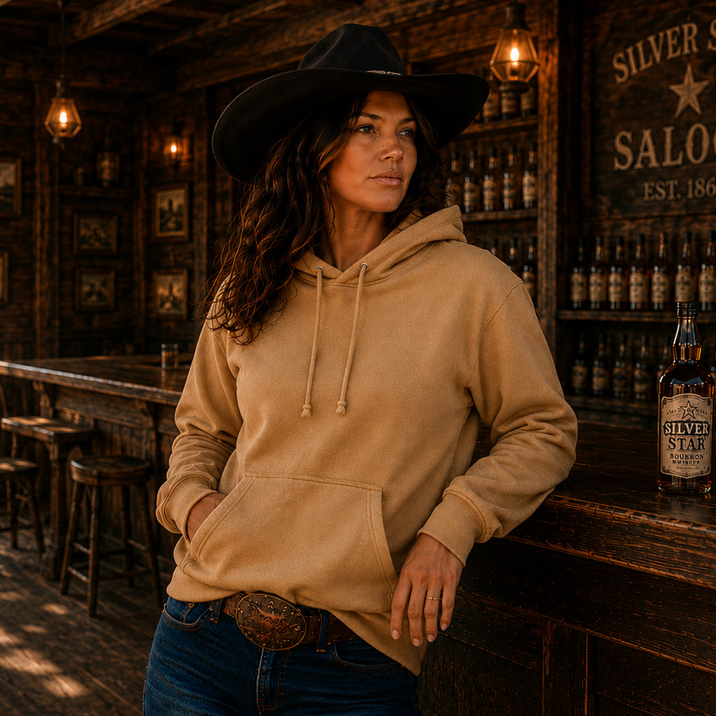Skull Hoodie Tan Unisex