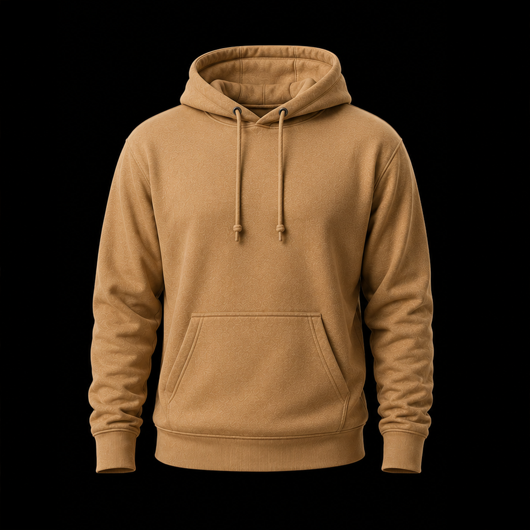 Skull Hoodie Tan Unisex