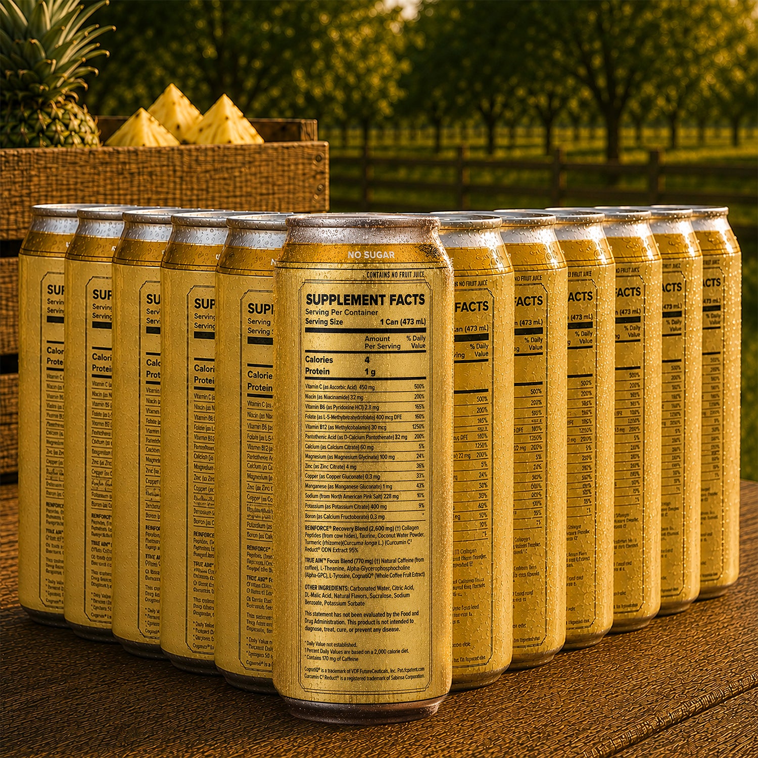 12 Pack - Whipped Pineapple - BLK SPR Energy
